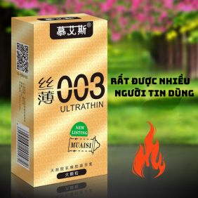 Bao cao su 0.03 Muaisi siêu mỏng có gai