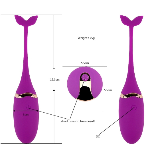 Trứng rung điều khiển từ xa đuôi cá