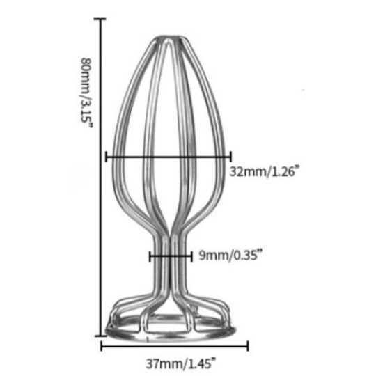 Phít cắm hậu môn inox 304 dạng rỗng