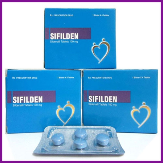 Thuốc cường dương Sifilden 100mg - hộp 4 viên