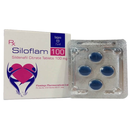 Thuốc cường dương Siloflam 100mg hộp 4 viên