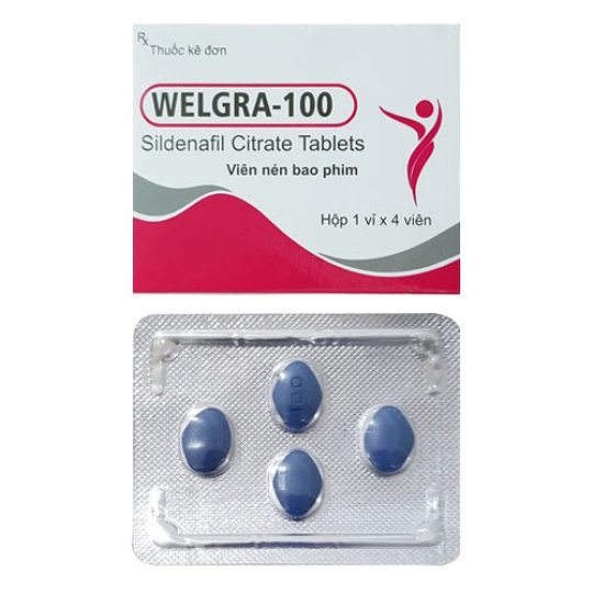 Thuốc cường dương Welgra 100mg - hộp 4 viên