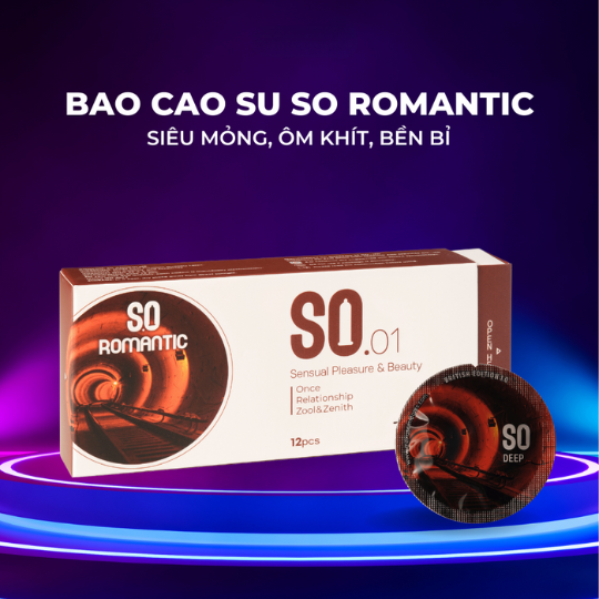 bao cao su SO siêu mỏng hương socola 