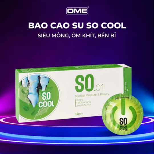 Bao cao su SO MInt hộp 12 cái