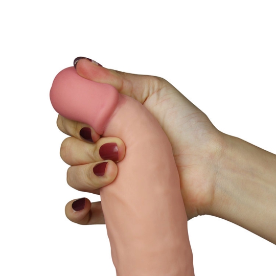 Dương vật giả hít tường Lovetoy Ultra Soft Dude 8.5 inch mềm có rung.