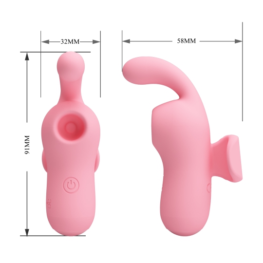 Trứng rung xỏ ngón vỗ kích thích Pretty Love Mini Fun Toys