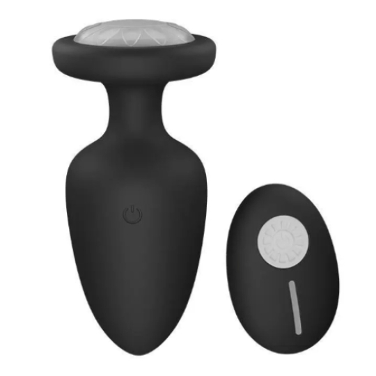 Phích cắm hậu môn phát sáng, điều khiển từ xa