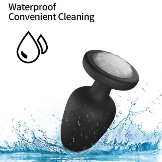 Phích cắm hậu môn phát sáng, điều khiển từ xa