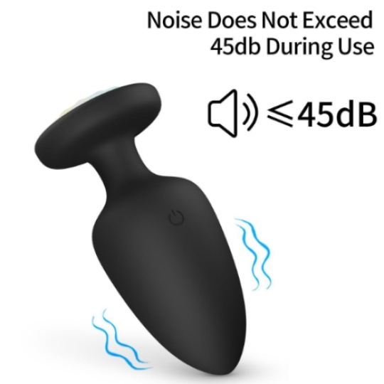 Phích cắm hậu môn phát sáng, điều khiển từ xa