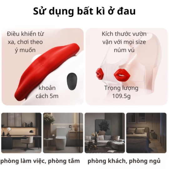 Máy rung núm vú điều khiển từ xa