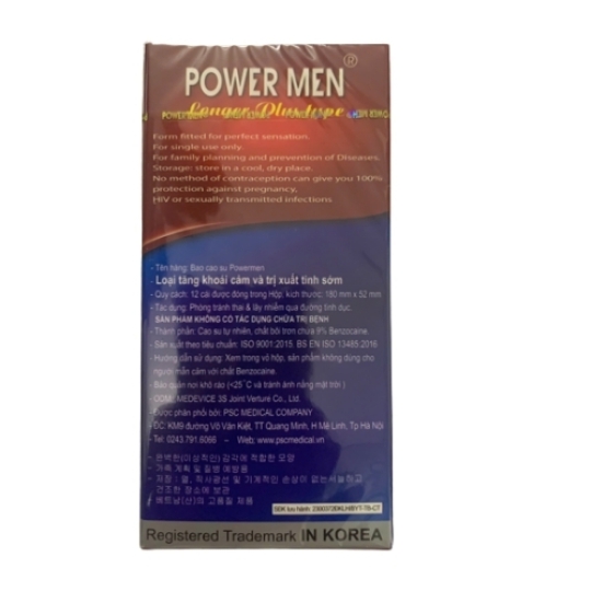 Bao cao su kéo dài Power Men Ngọc Trai