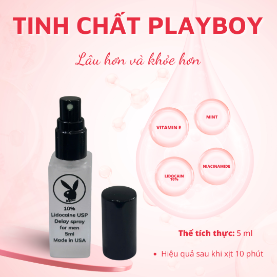 Xịt playboy new 5ml - kéo dài thời gian