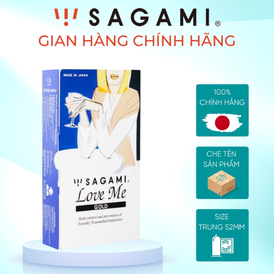 sagami love me gold hộp 10 cái