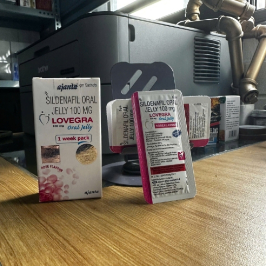 Thạch  lovegra oral jelly - tăng cường sinh lý cho nữ