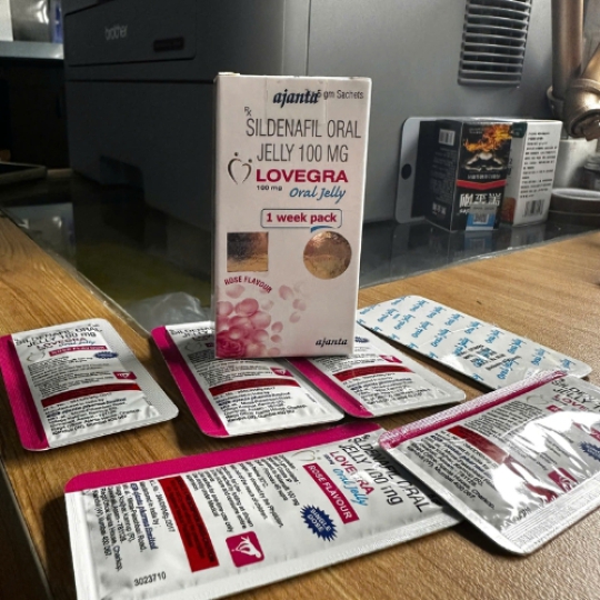 Thạch  lovegra oral jelly - tăng cường sinh lý cho nữ