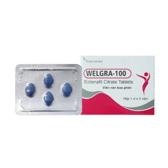 Thuốc cường dương Welgra 100mg - hộp 4 viên