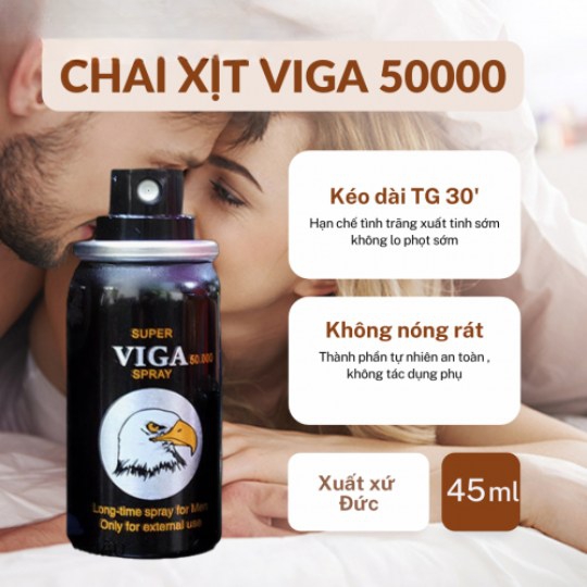 Xịt kéo dài thời gian Viga 50000 dung tích 45ml