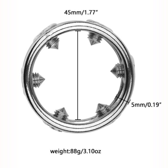 Vòng đeo dương vật đinh tán inox