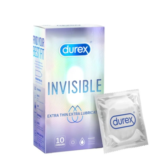 Bao cao su durex invisible extra thin extra