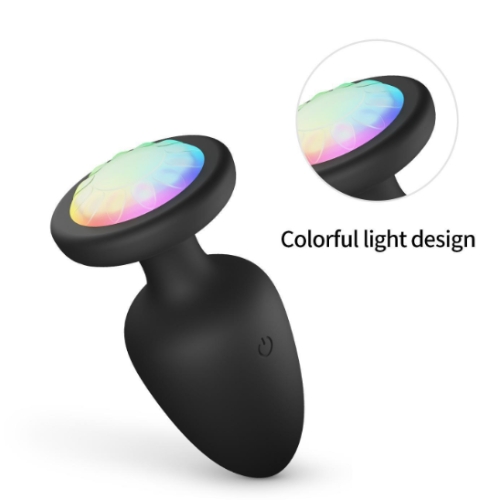 Phích cắm hậu môn phát sáng, điều khiển từ xa