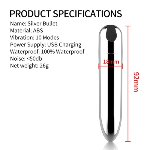 Trứng rung mini viên đạn inox cao cấp 